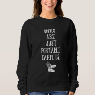 Sudadera Los calcetines son solo memes de alfombras portáti
