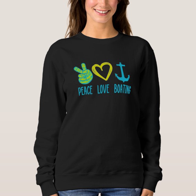 Sudadera Los capitanes de los barcos Paz Amor Boating Tie D (Anverso)