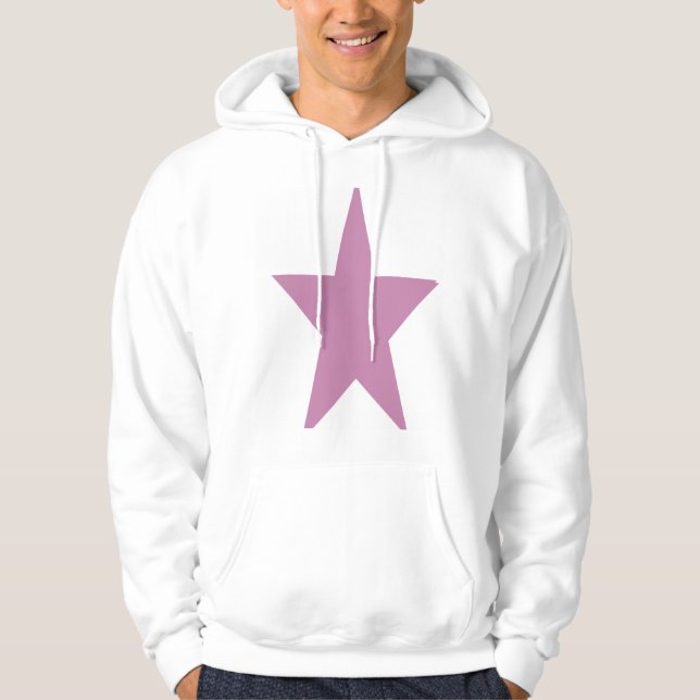 Sudadera Los cascos de las estrellas blancas y rosas grande (Anverso)