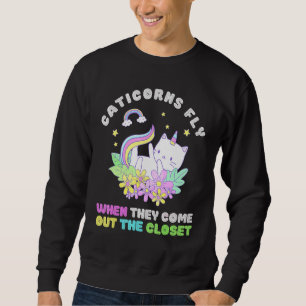 Sudadera Los Caticorns Vuelan Cuando Salen Del Gato De Clos