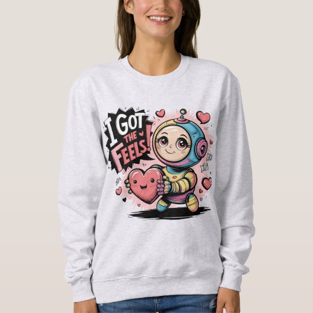 Sudadera Los chatbots de AI Memes también se sienten (Anverso)