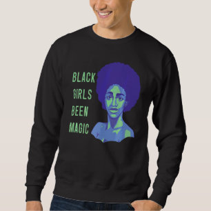 Sudadera Los Chicas negros fueron la magia Melanin Afro-Bla