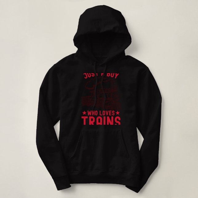 Sudadera Los chicos divertidos son sólo un chico que ama a  (Diseño del anverso)