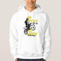 Los chicos serán chicos FMX Motocross hoodie