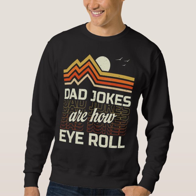 Sudadera Los Chistes de papá son el Chiste de papá, retro d (Anverso)