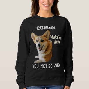 Sudadera Los Corgis Me Hacen Feliz De Que No Tanto Arte De 