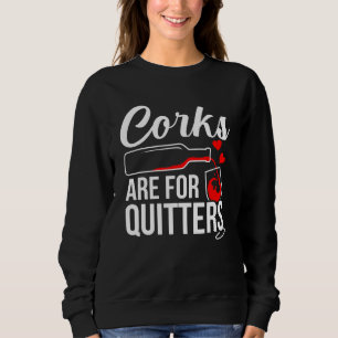 Sudadera Los Cubos Son Para El Gráfico De Quitters Wine Dri