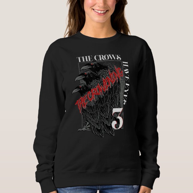 Sudadera Los cuervos tienen ojos 3 (Anverso)