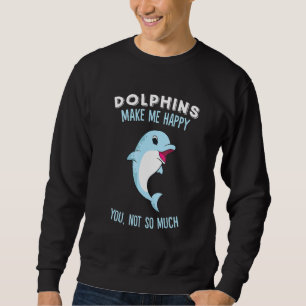 Sudadera Los delfines me hacen feliz delfín lindo