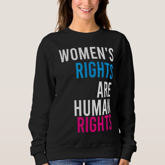 Sudadera Los derechos de la mujer son derechos humanos (Anverso)