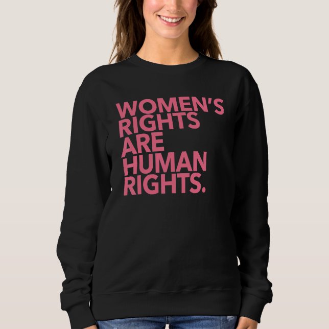 Sudadera Los derechos de la mujer son derechos humanos (Anverso)