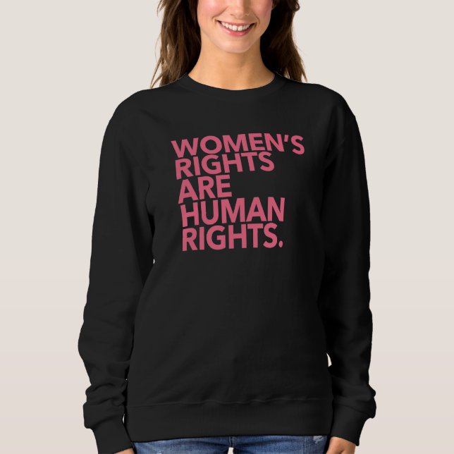 Sudadera Los derechos de la mujer son derechos humanos (Anverso)