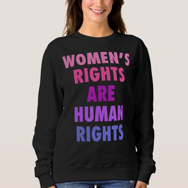 Sudadera Los derechos de la mujer son derechos humanos 5 (Anverso)