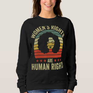 Sudadera Los derechos de la mujer ventilado son feministas