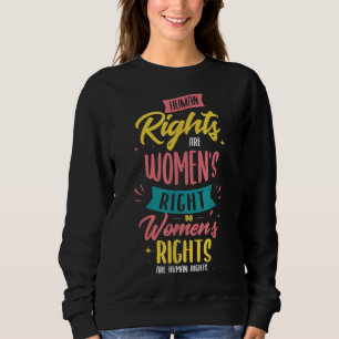 Sudadera Los derechos humanos son derechos de la mujer Femi