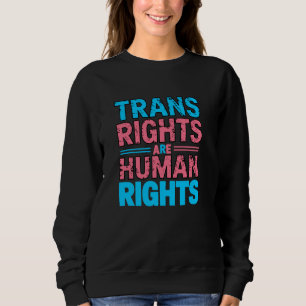 Sudadera Los derechos transgénero son derechos humanos, lib