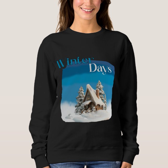 Sudadera Los Días De Invierno Diciembre Navidad  (Anverso)