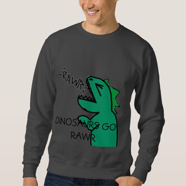 Sudadera Los DINOSAURIOS VAN camiseta para hombre de RAWR (Anverso)