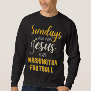 Sudadera Los domingos son para Jesús y fútbol, Funny Washin