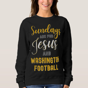 Sudadera Los domingos son para Jesús y fútbol, Funny Washin
