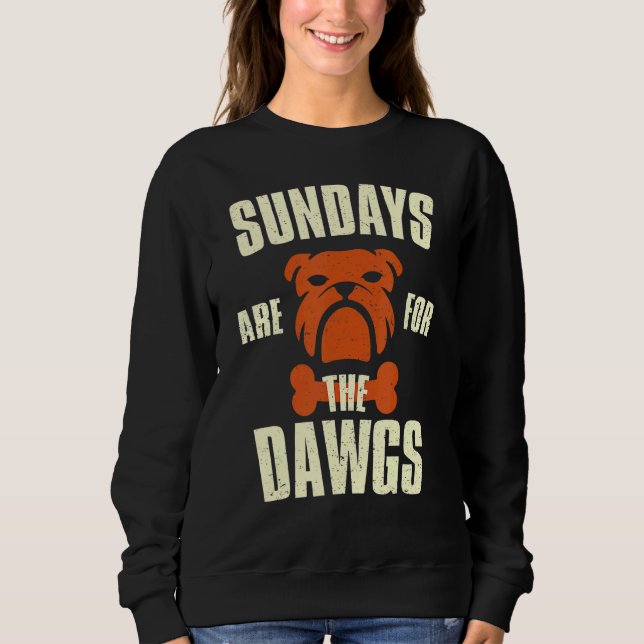 Sudadera Los Domingos Son Para Los Perros Cleveland Ohio (Anverso)