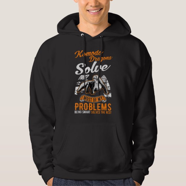Sudadera Los Dragones Komodo Resuelven La Mayoría De Mis Pr (Anverso)