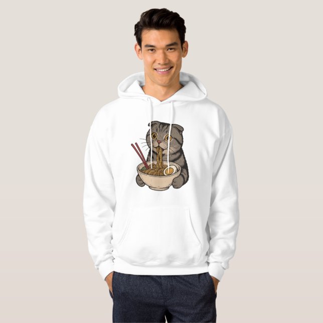 Sudadera Los dulces fideos del gato (Anverso completo)