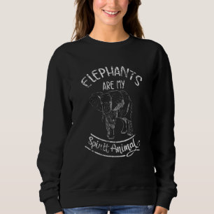 Sudadera Los Elefantes Son Mi Espíritu Elefante Animal