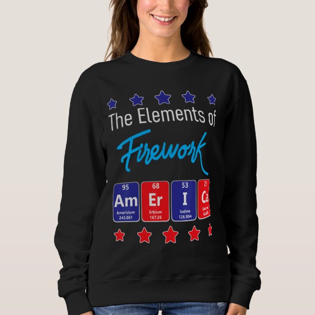 Sudadera Los Elementos Del Fuego De Fuego De Merica Directo (Anverso)