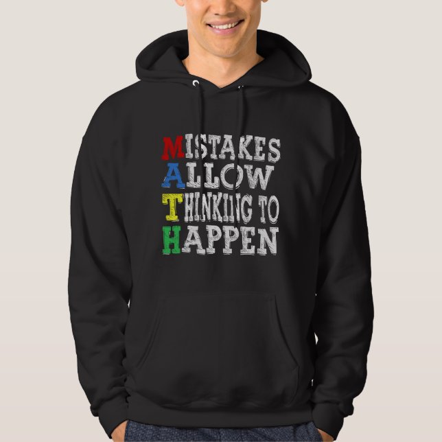 Sudadera Los errores de los amantes de las matemáticas de l (Anverso)