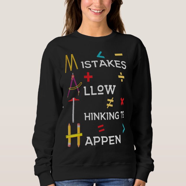Sudadera Los Errores De Maestros De Matemáticas Permiten Qu (Anverso)