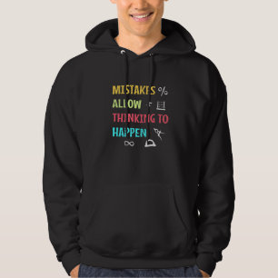 Sudadera Los errores permiten que ocurra el pensamiento Mat