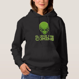Sudadera Los extraterrestres vienen Cabeza alienígena Festi