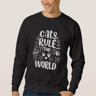 Sudadera Los gatos graciosos dominan la vida salvaje del mu