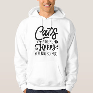 Sudadera Los gatos me hacen feliz no tanto