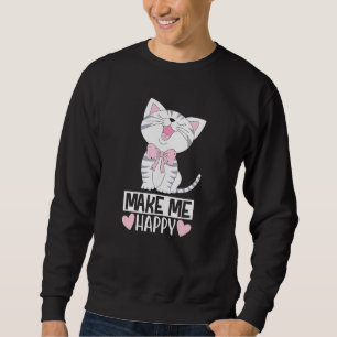 Sudadera Los gatos me hacen feliz, yo aguanto los gatos Chi