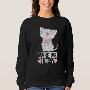 Sudadera Los gatos me hacen feliz, yo aguanto los gatos Chi