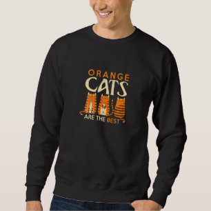 Sudadera Los Gatos naranjas Son El Mejor Gato Que Mamá