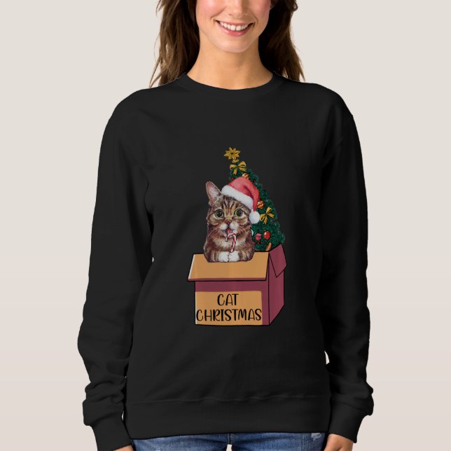 Sudadera Los gatos Navidades Shirny Ornaments Familia Pajam (Anverso)