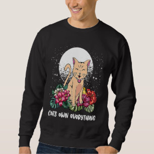 Sudadera Los gatos poseen todo el humor del gato Gatito Mam