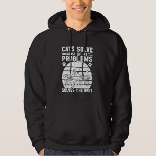 Sudadera Los Gatos Resuelven La Mayoría De Mis Problemas El
