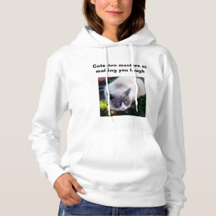 Sudadera Los Gatos Son Maestros Para Hacer Que Te Rías.