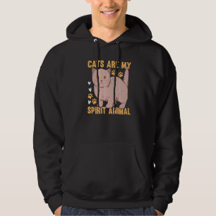 Sudadera Los gatos son mi animal espiritual soy dueño de ga