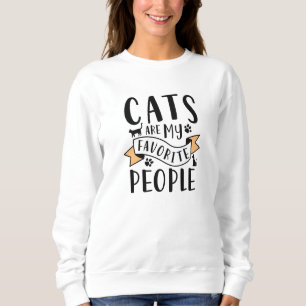 Sudadera Los gatos son mi gente favorita