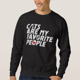Sudadera Los gatos son mi gente favorita, gatito lindo gato