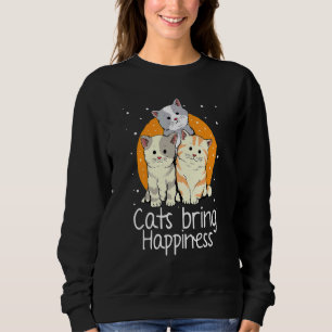 Sudadera Los gatos traen felicidad al dueño del gato entren