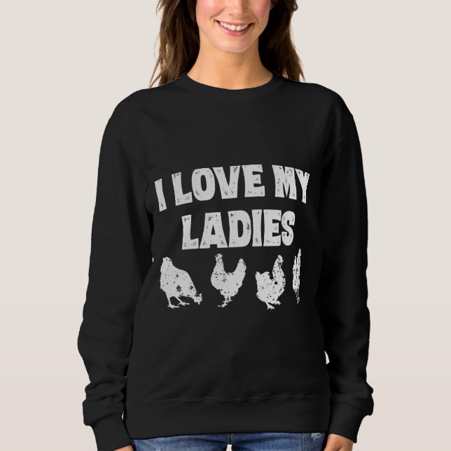 Sudadera Los granjeros con tema de pollo (Anverso)
