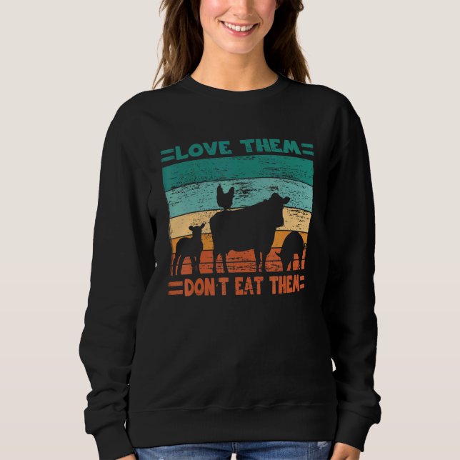 Sudadera Los granjeros los aman no les coman ropa de granja (Anverso)