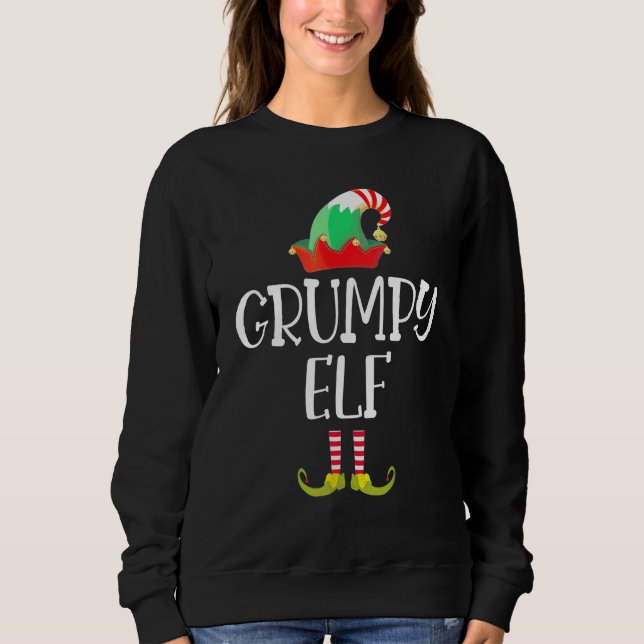 Sudadera Los gruñidos Navidades del grupo familiar Elf Matc (Anverso)