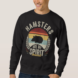 Sudadera Los Hámsters Retro Vintage Son Mi Espíritu Animal 